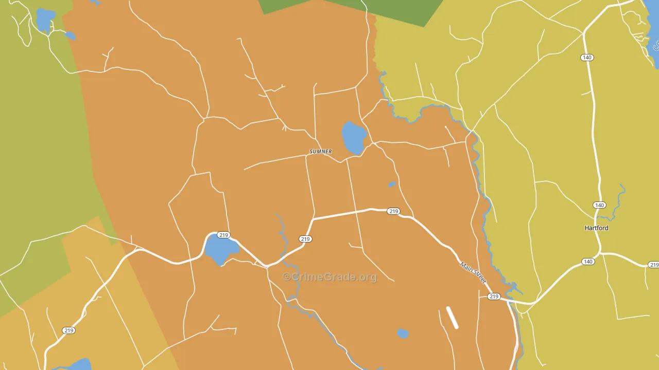 Sumner, ME Map of Assault Rates