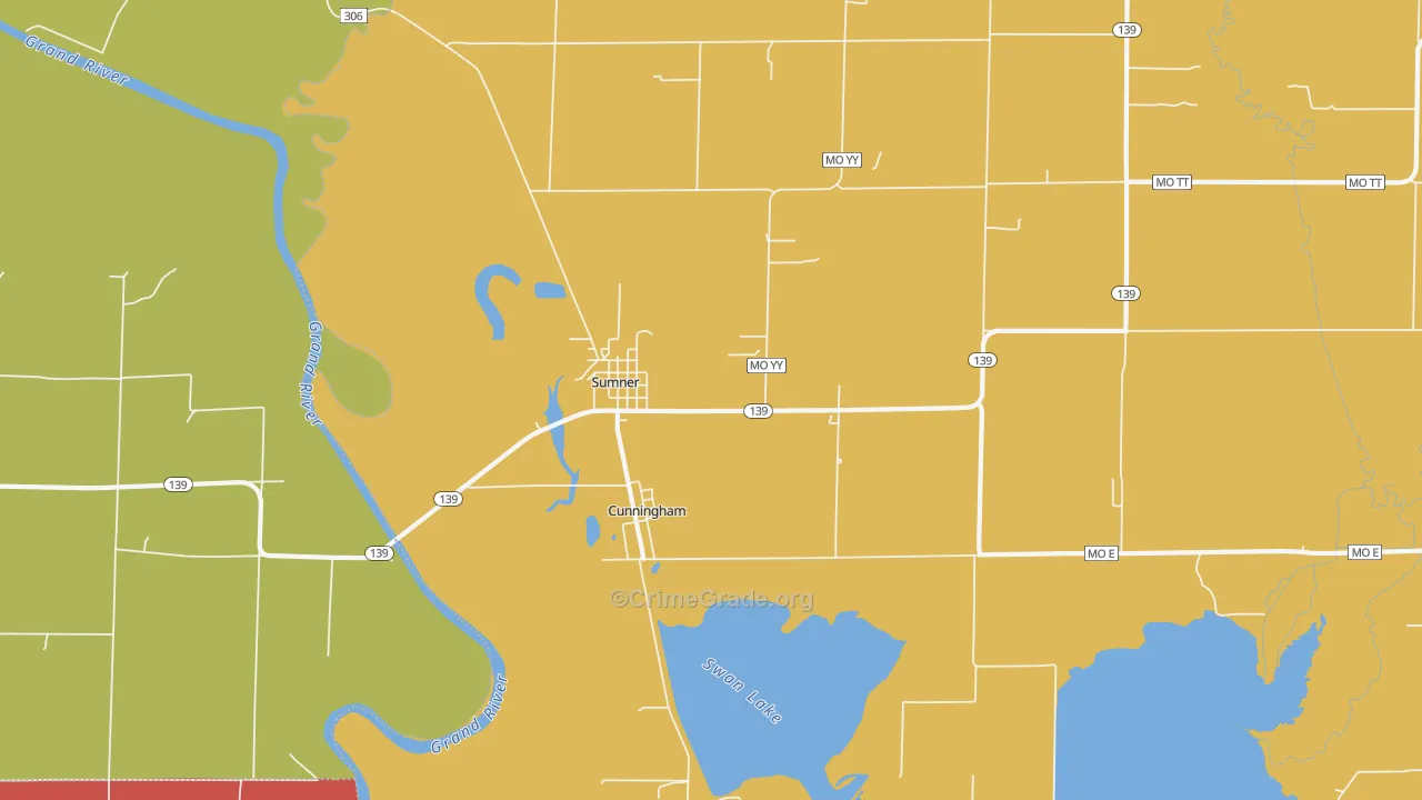 Sumner, MO Map of Assault Rates