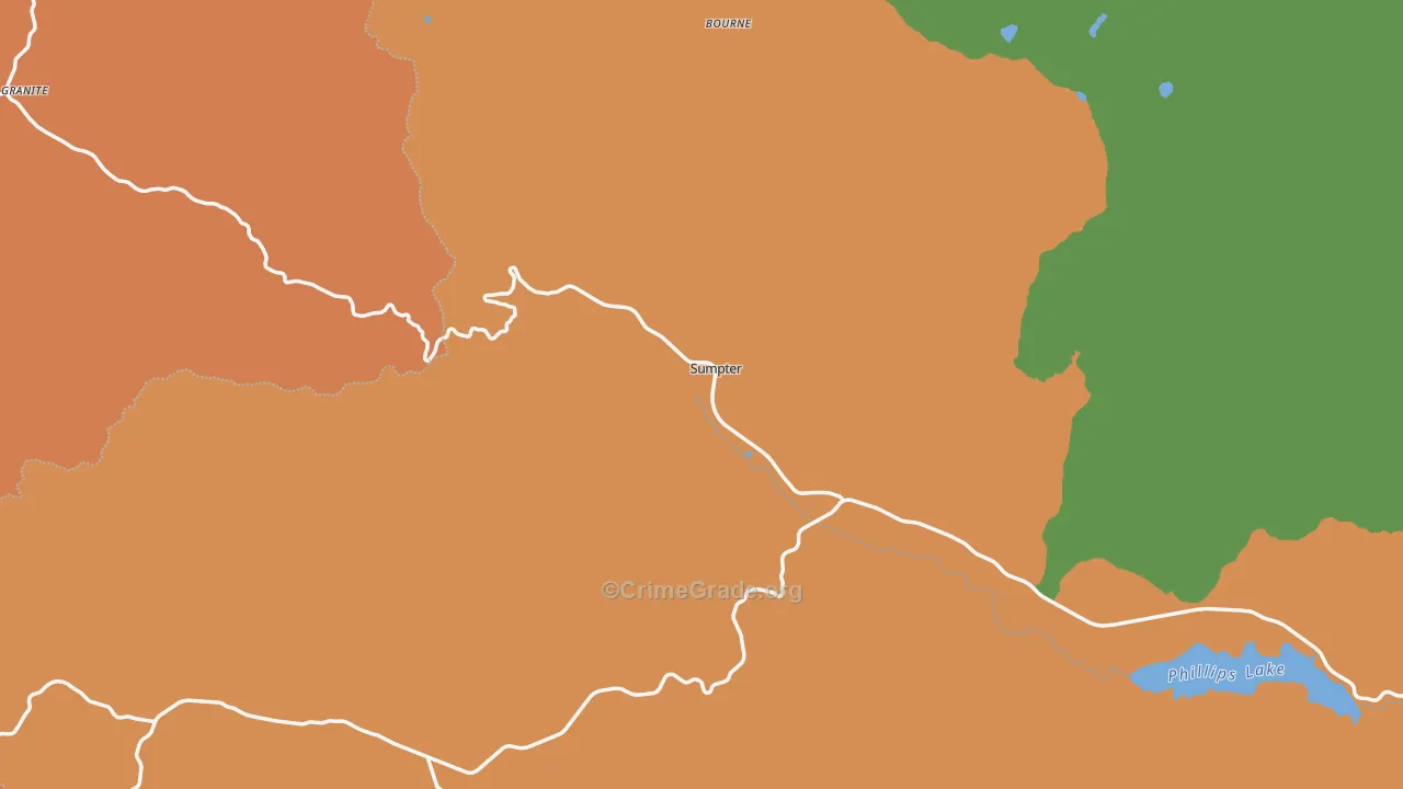 Sumpter, OR Map of Assault Rates