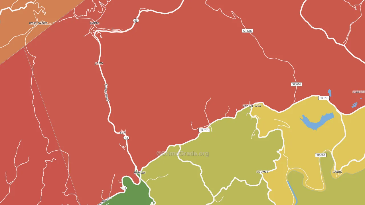 Sun, VA Map of Assault Rates