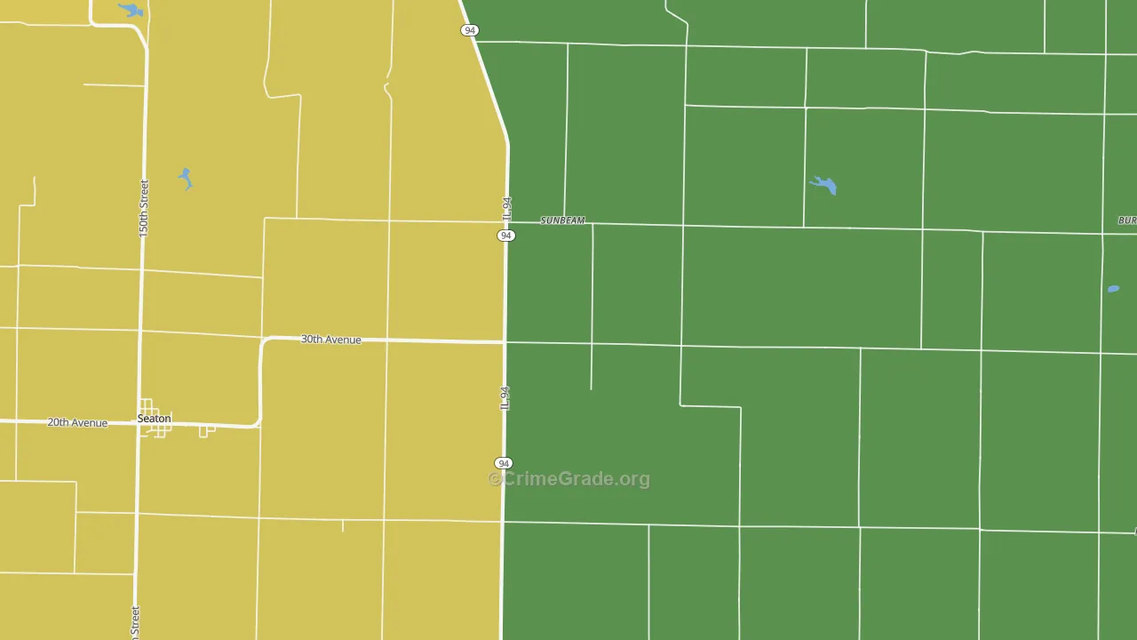 Sunbeam, IL Map of Assault Rates
