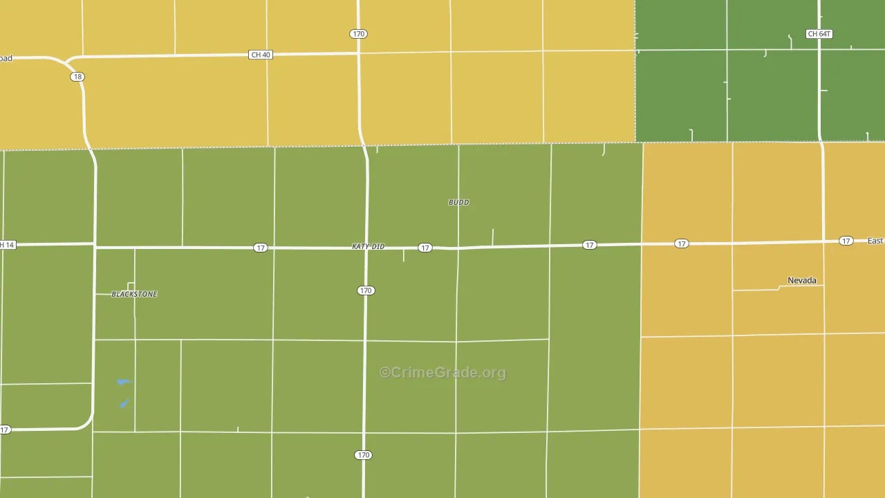 Sunbury, IL Map of Assault Rates