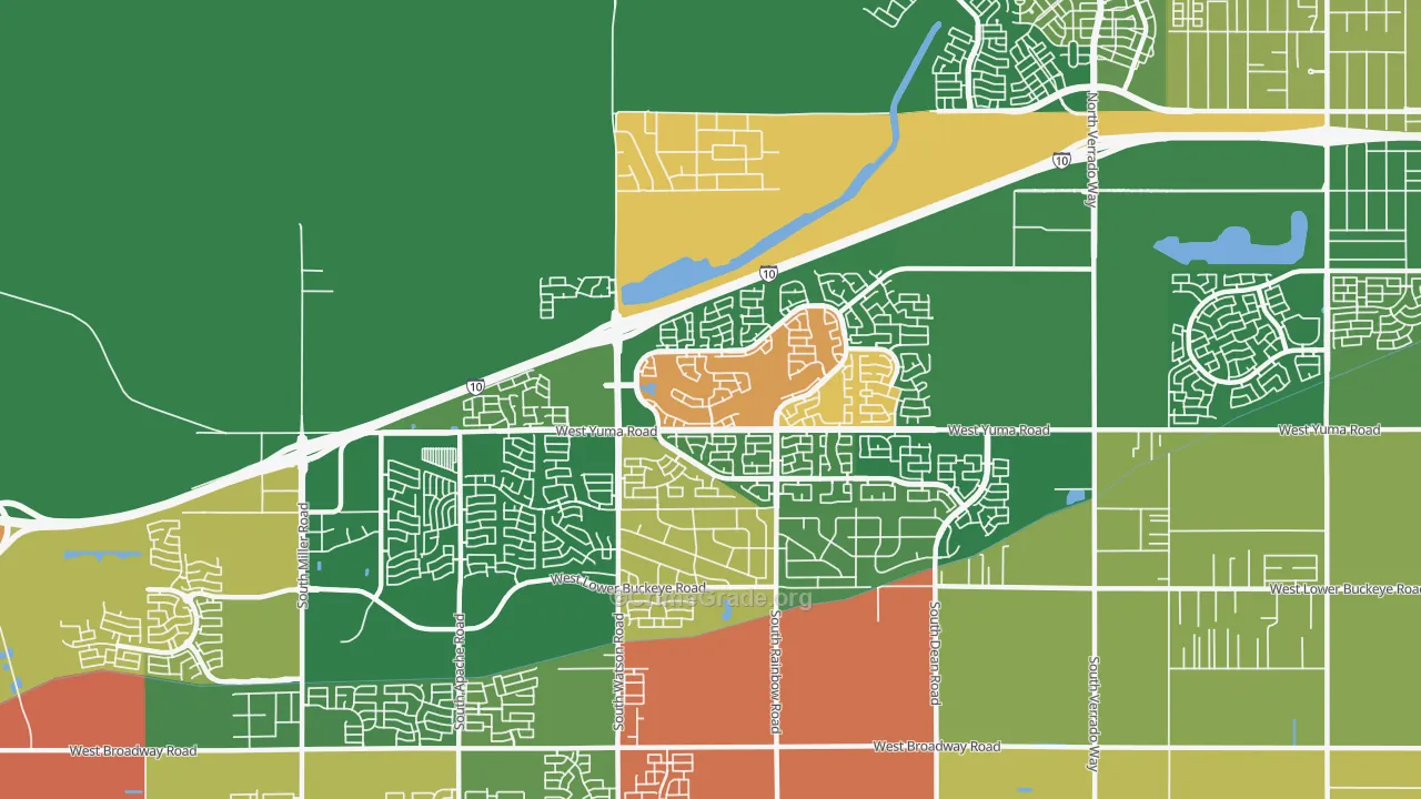 Sundance, Buckeye, AZ Map of Assault Rates