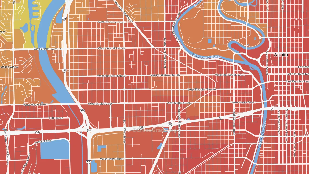 Sunflower, Wichita, KS Map of Assault Rates