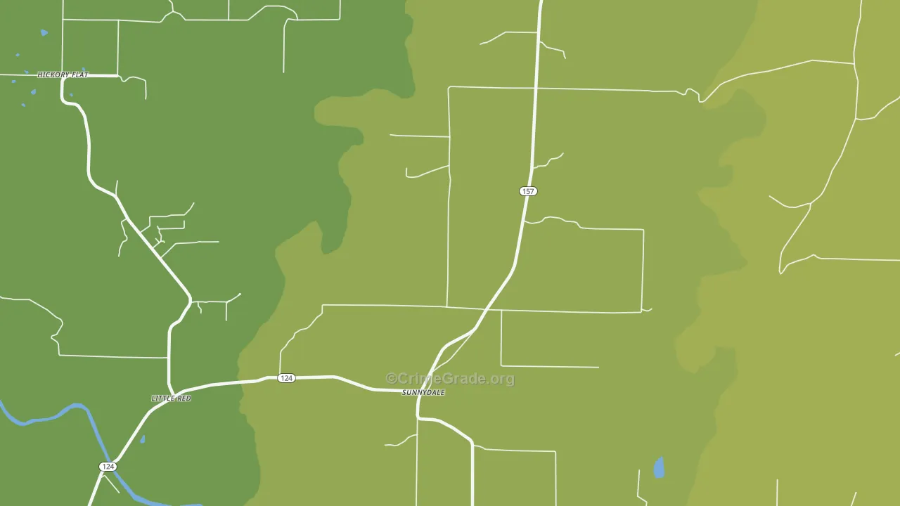 Sunnydale, AR Map of Assault Rates