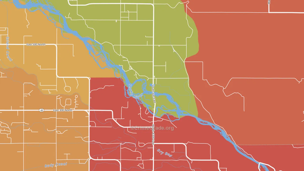 Sunnydell, ID Map of Assault Rates