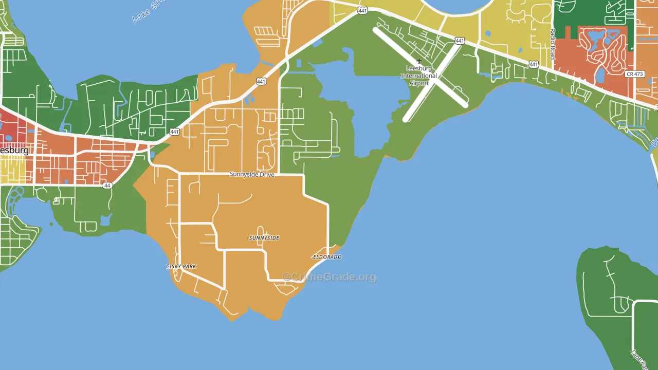 Sunnyside, FL Map of Assault Rates