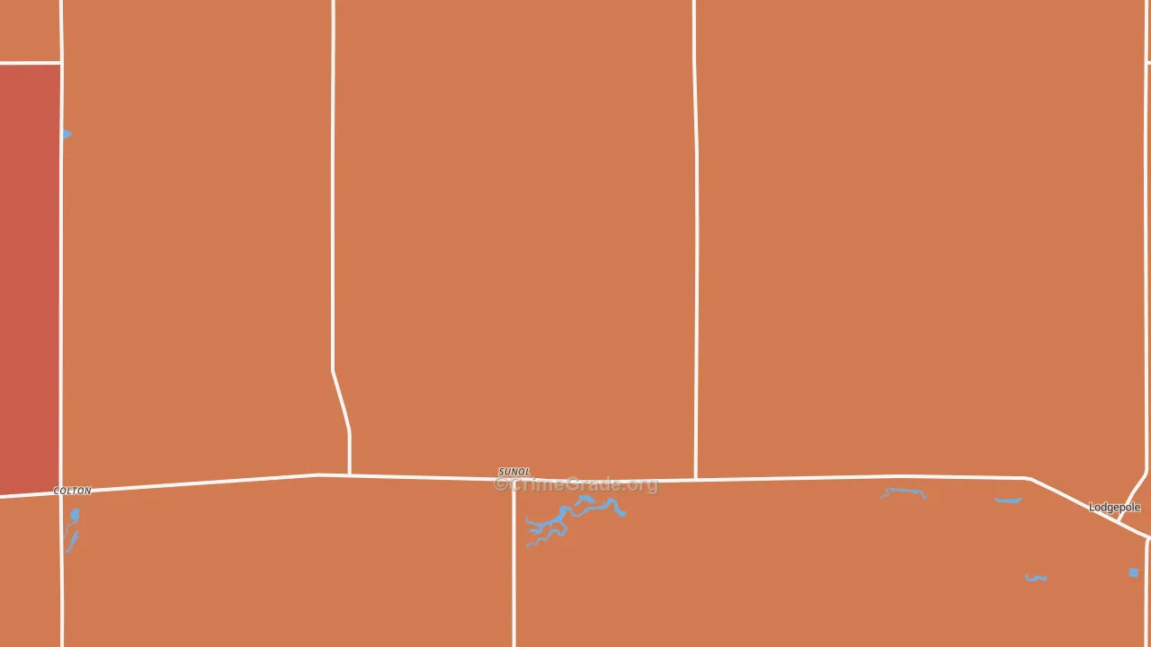 Sunol, NE Map of Assault Rates