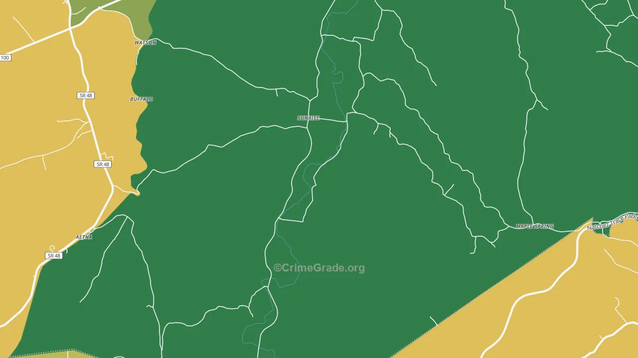 Sunrise, TN Map of Assault Rates