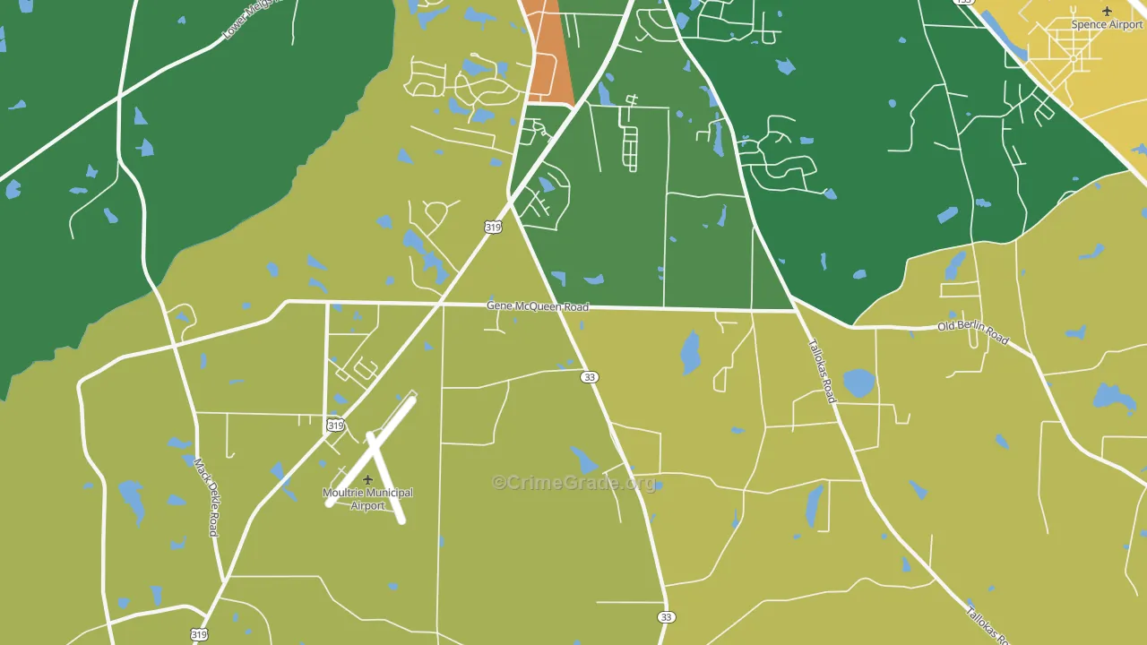 Sunset, GA Map of Assault Rates