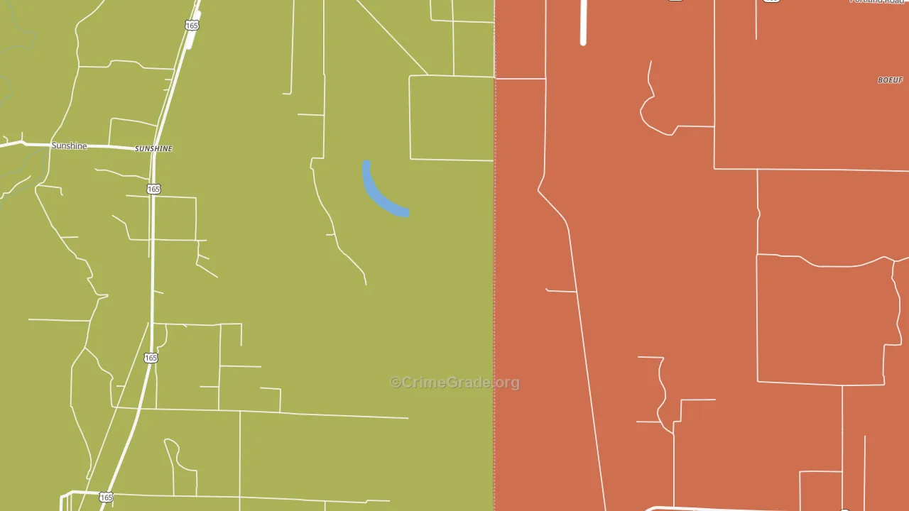 Sunshine, AR Map of Assault Rates