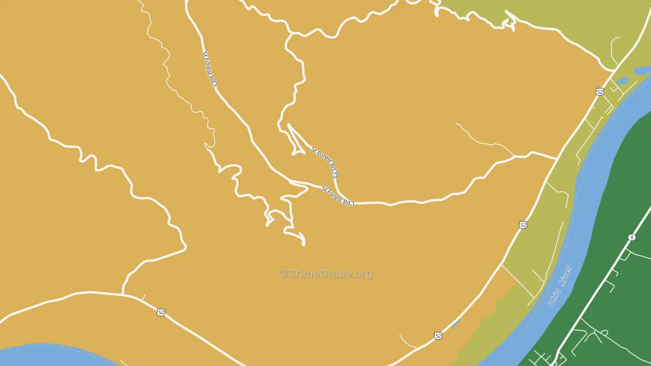 Sunshine, OH Map of Assault Rates