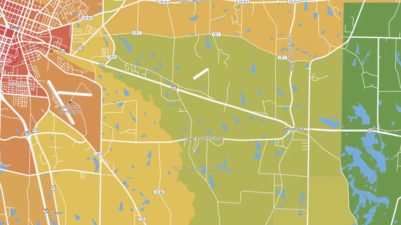 Sunsweet, GA Map of Assault Rates