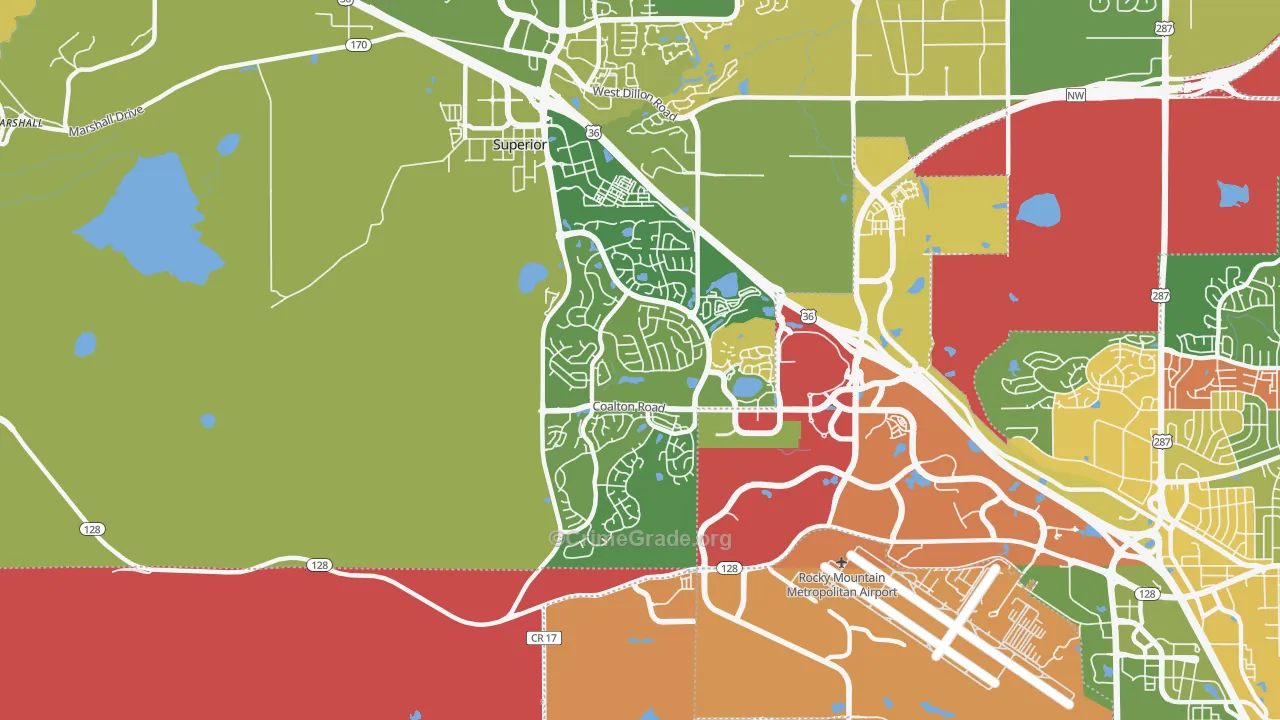 Superior, CO Map of Assault Rates