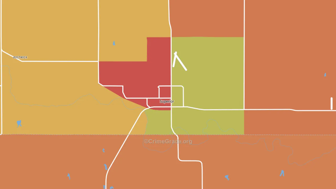 Superior, NE Map of Assault Rates