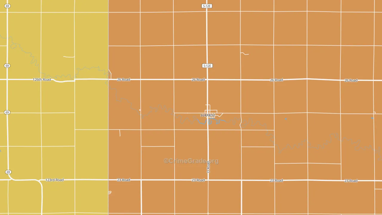 Surprise, NE Map of Assault Rates
