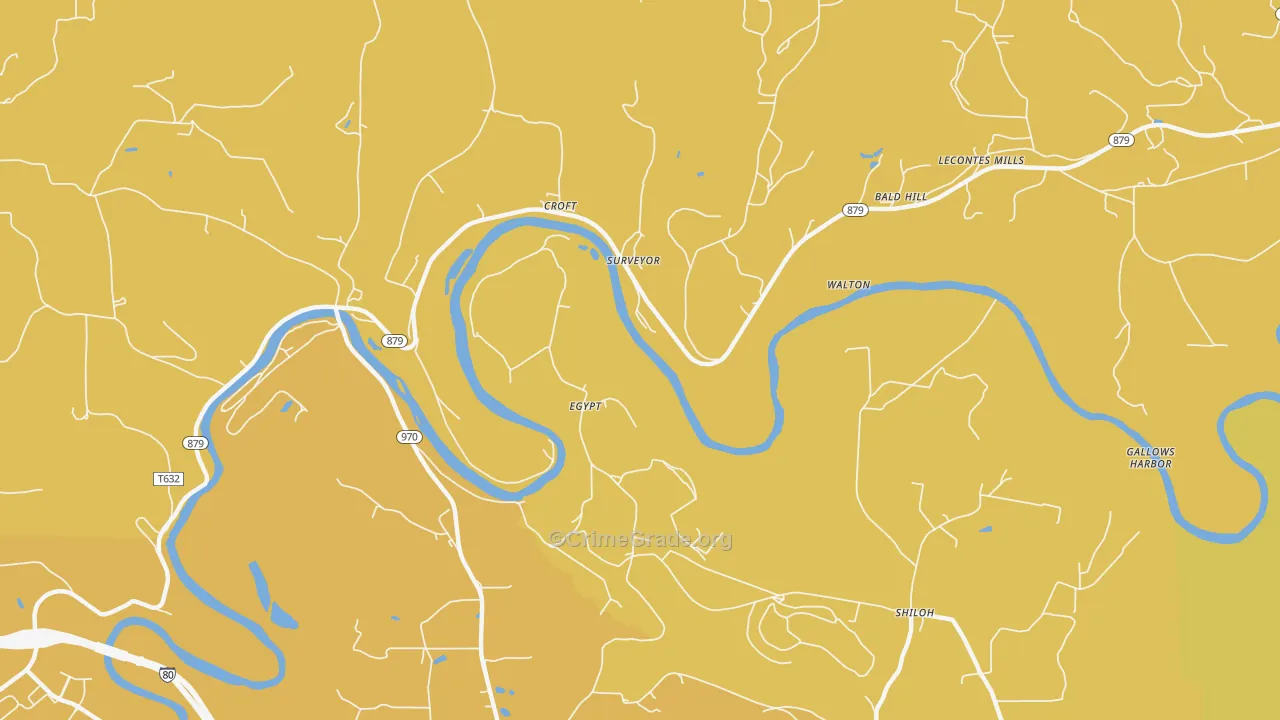 Surveyor, PA Map of Assault Rates