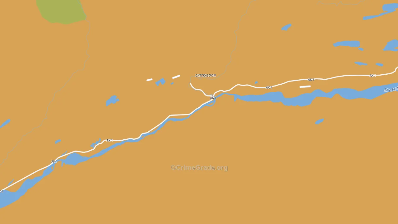 Sutton, AK Map of Assault Rates