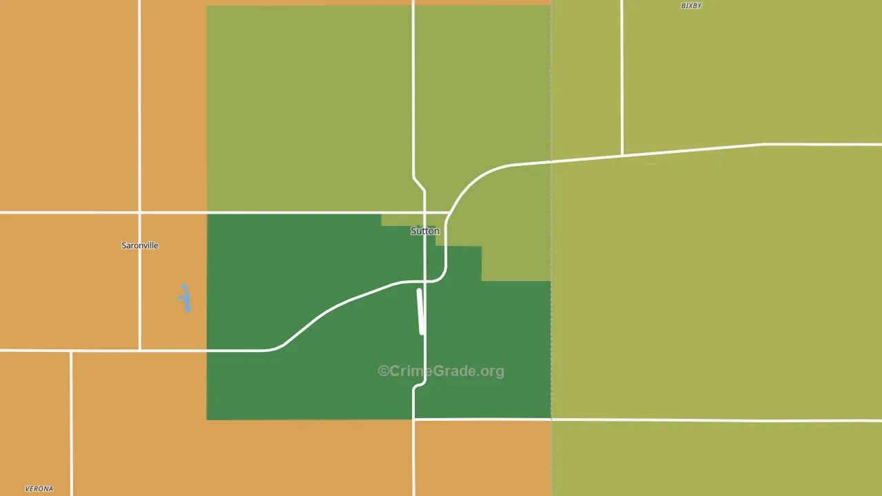 Sutton, NE Map of Assault Rates