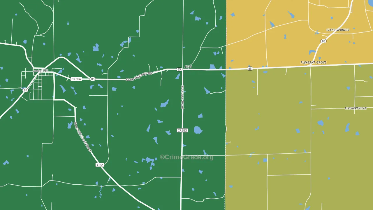 Svea, FL Map of Assault Rates