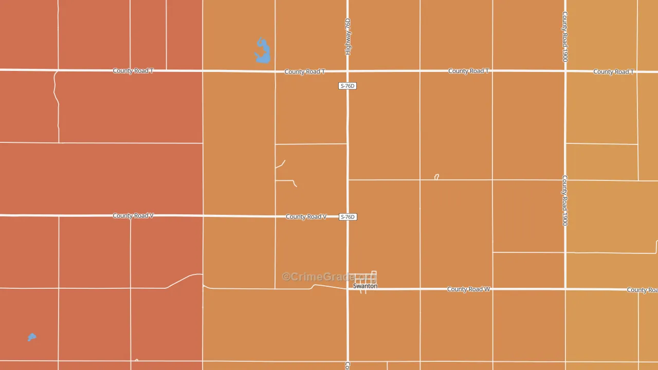 Swanton, NE Map of Assault Rates