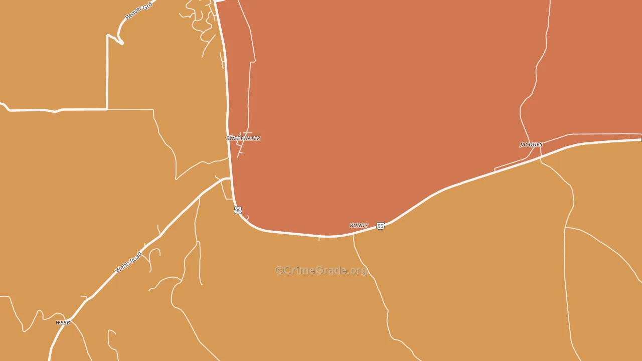 Sweetwater, ID Map of Assault Rates