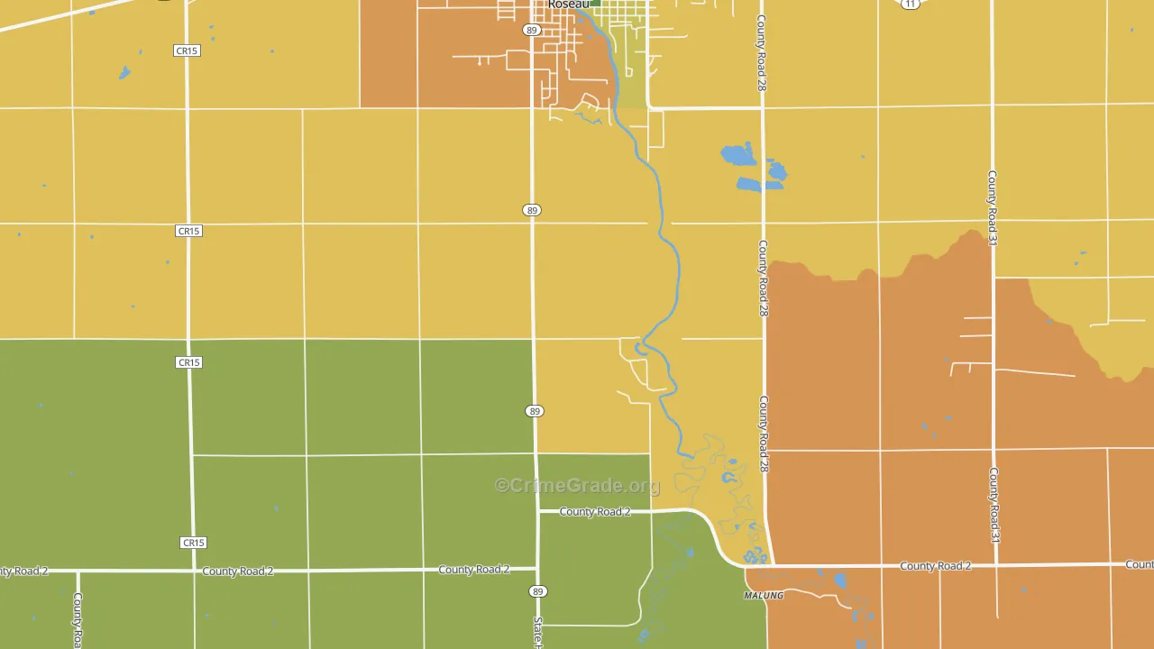 Swift, MN Map of Assault Rates