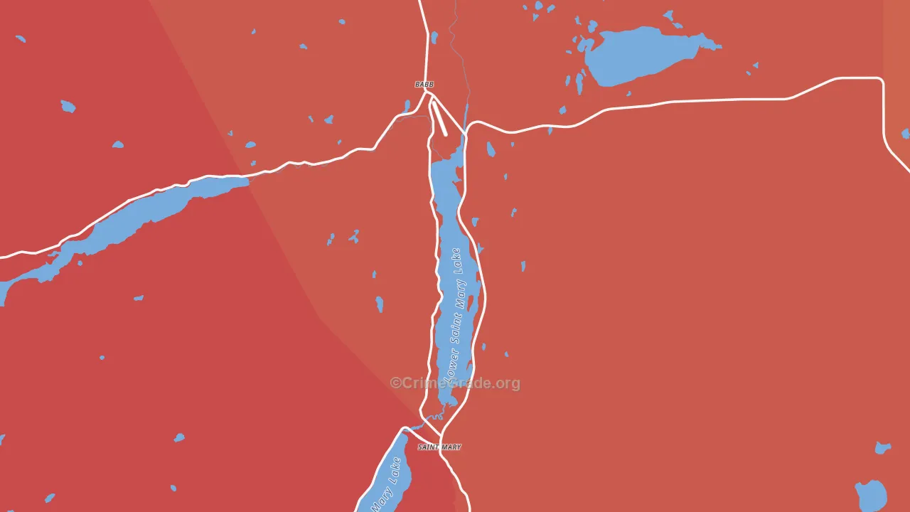 Swiftcurrent, MT Map of Assault Rates