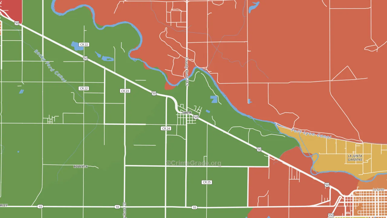 Swink, CO Map of Assault Rates