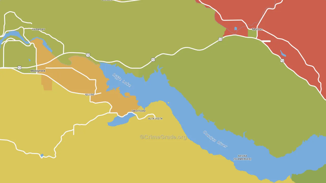 Swofford, WA Map of Assault Rates