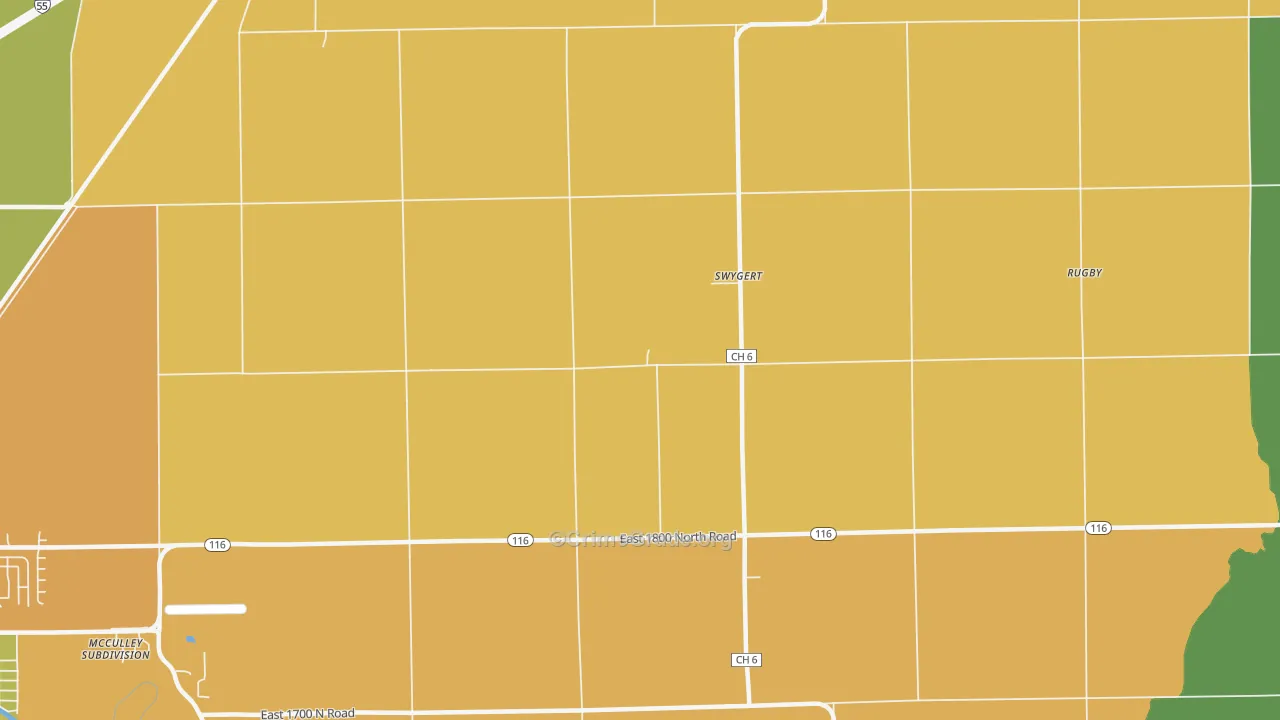 Swygert, IL Map of Assault Rates