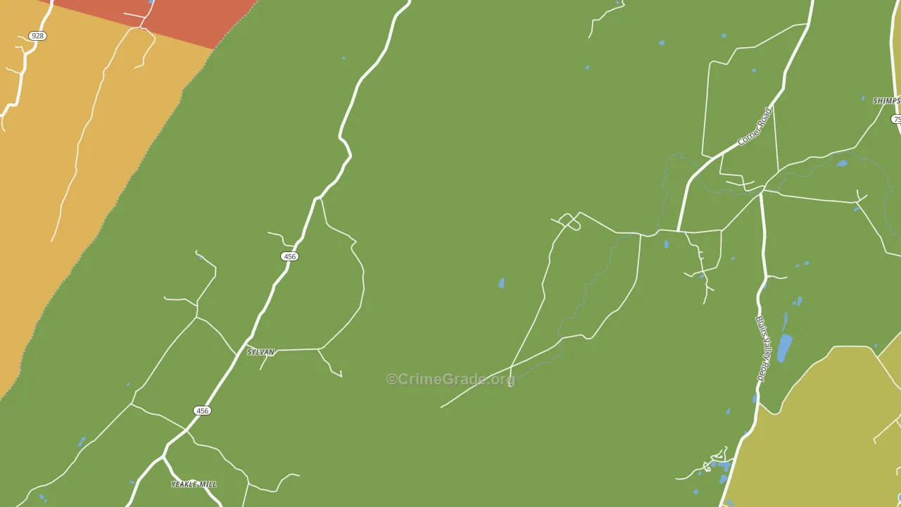 Sylvan, PA Map of Assault Rates