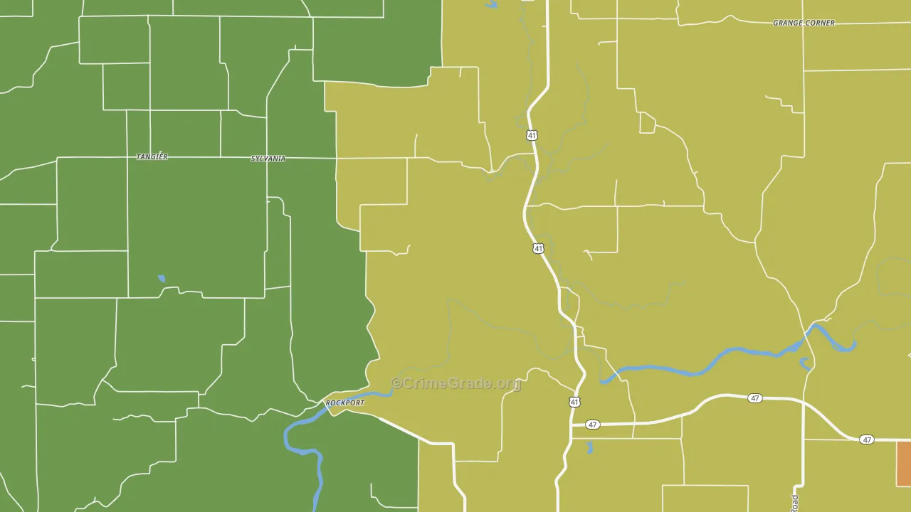 Sylvania, IN Map of Assault Rates