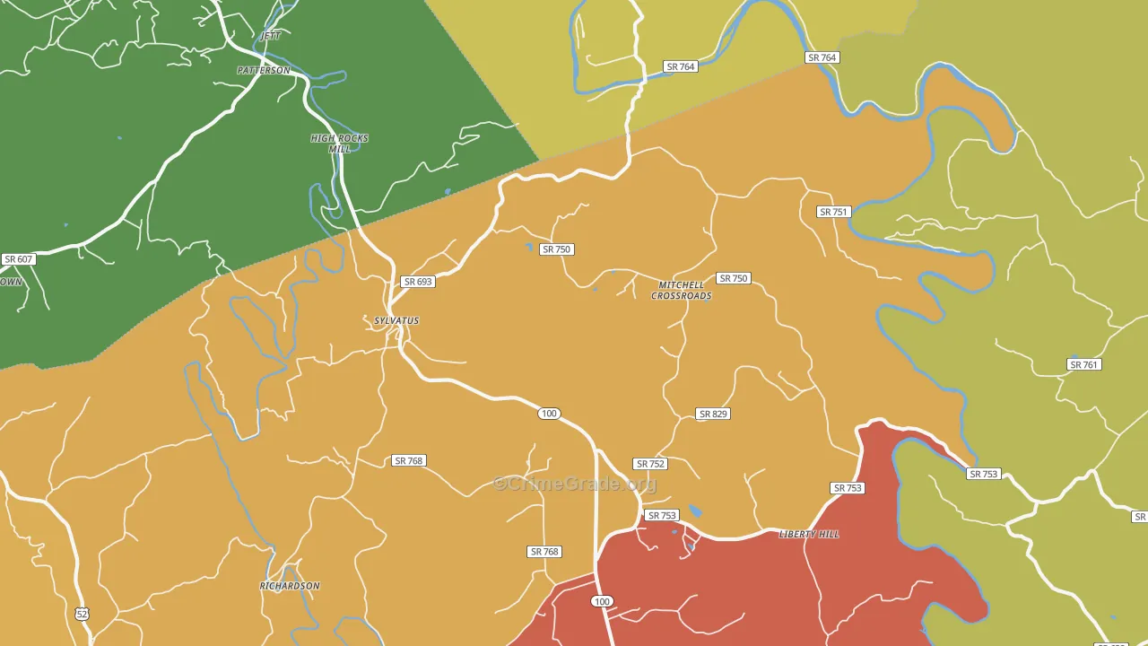 Sylvatus, VA Map of Assault Rates