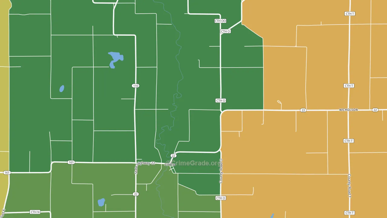 Symco, WI Map of Assault Rates