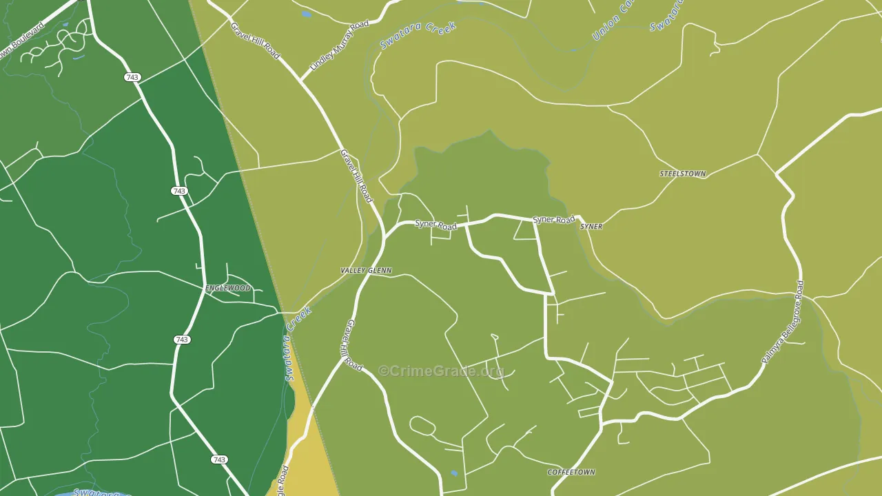 Syner, PA Map of Assault Rates