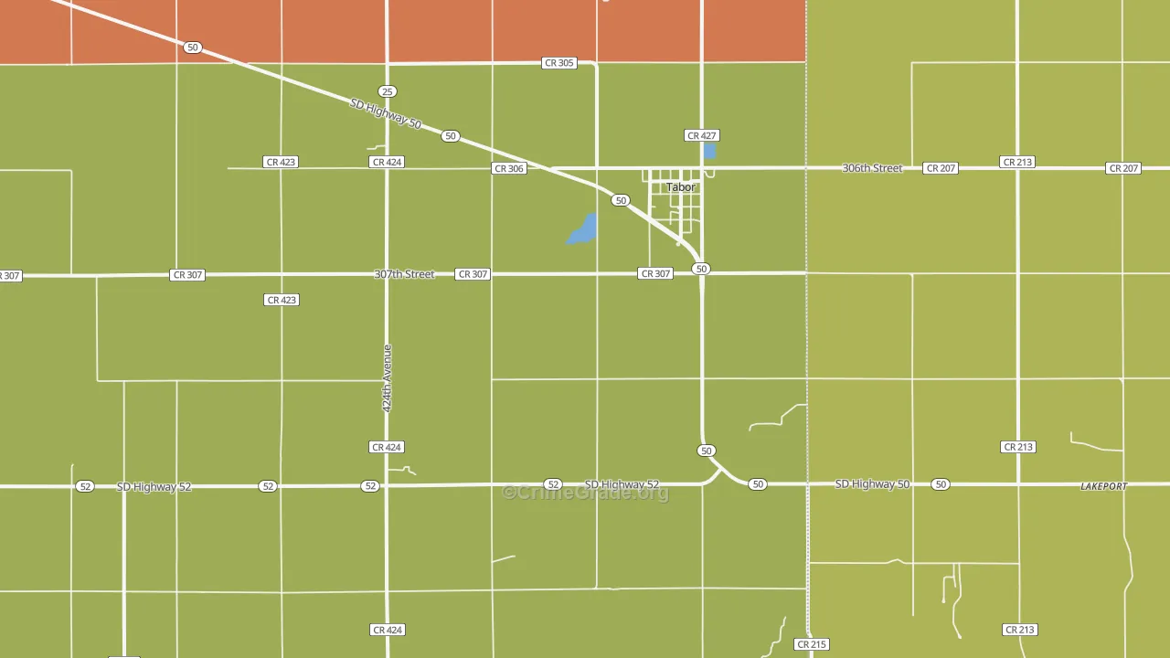 Tabor, SD Map of Assault Rates