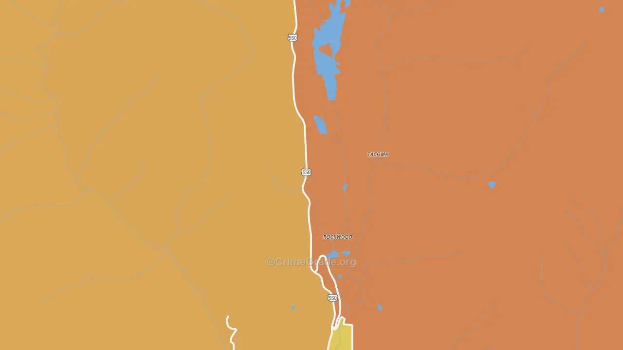 Tacoma, CO Map of Assault Rates