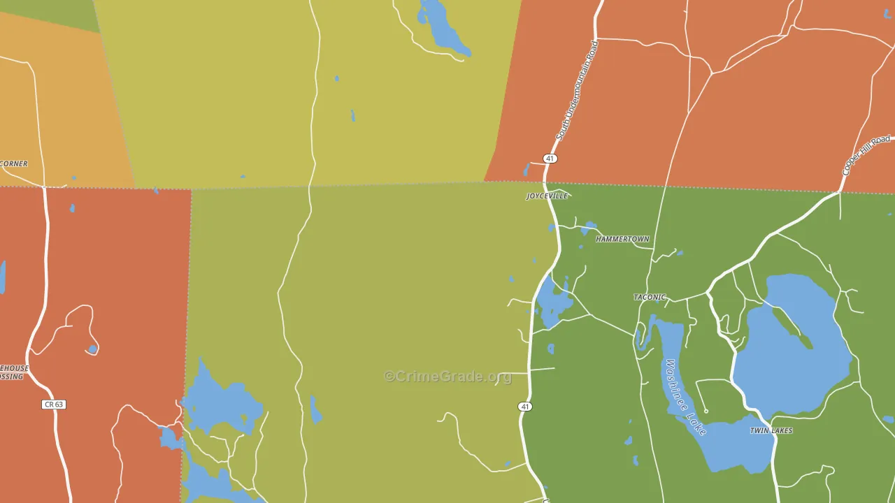 Taconic, CT Map of Assault Rates
