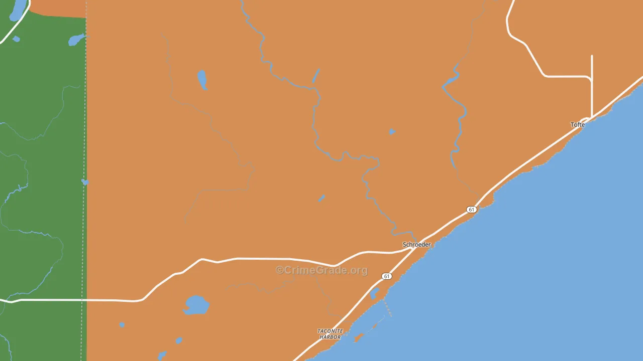 Taconite Harbor, MN Map of Assault Rates