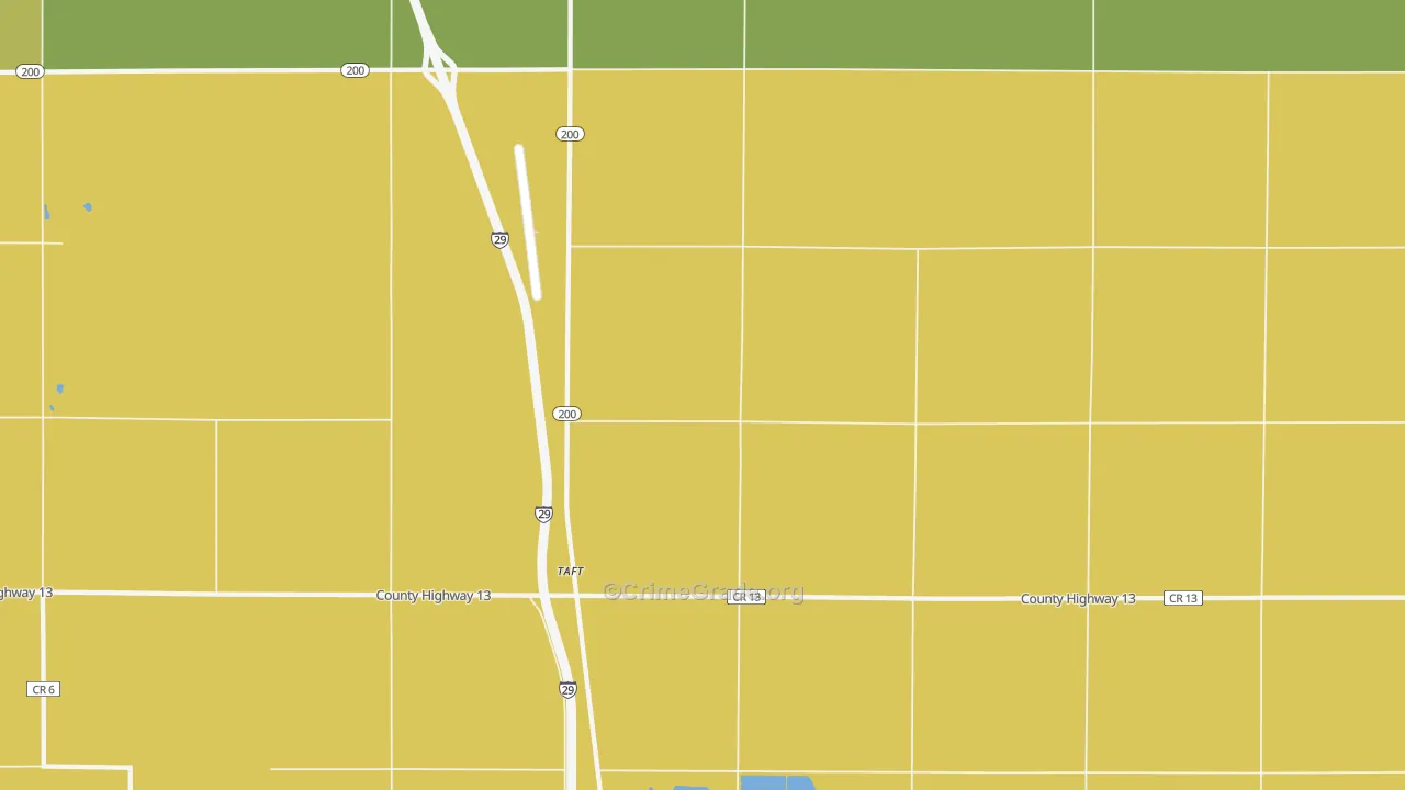 Taft, ND Map of Assault Rates