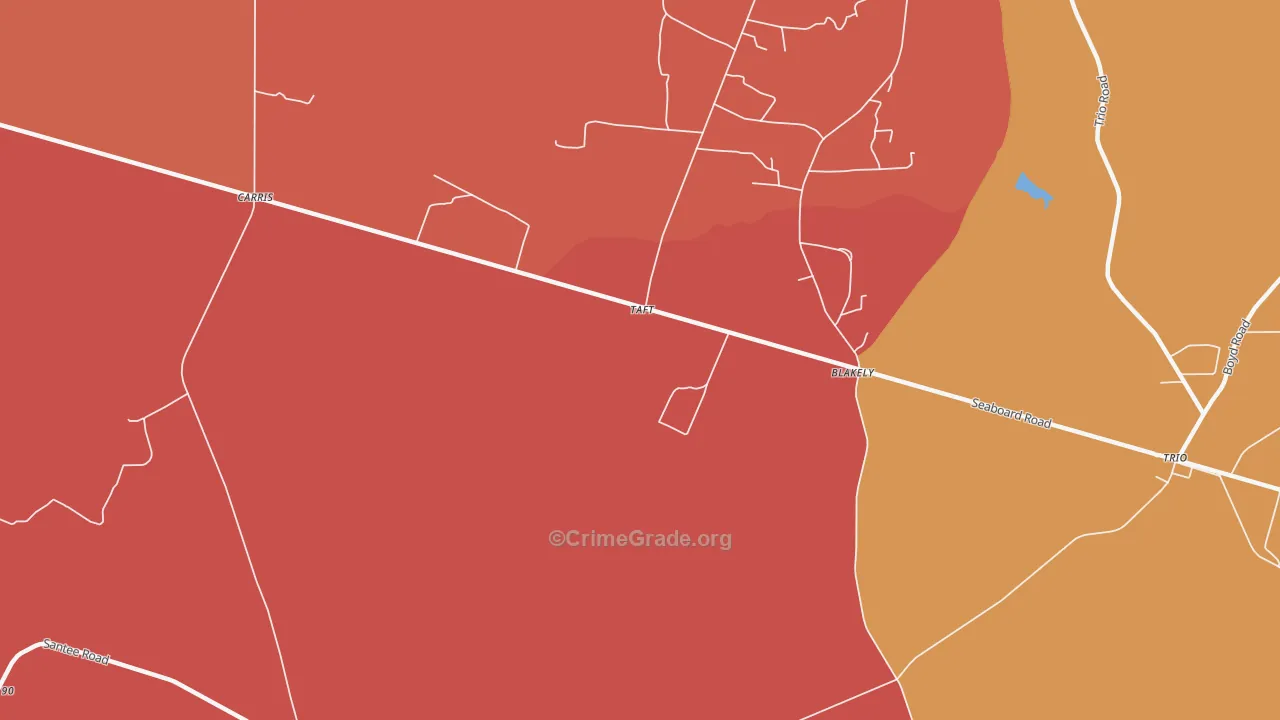 Taft, SC Map of Assault Rates
