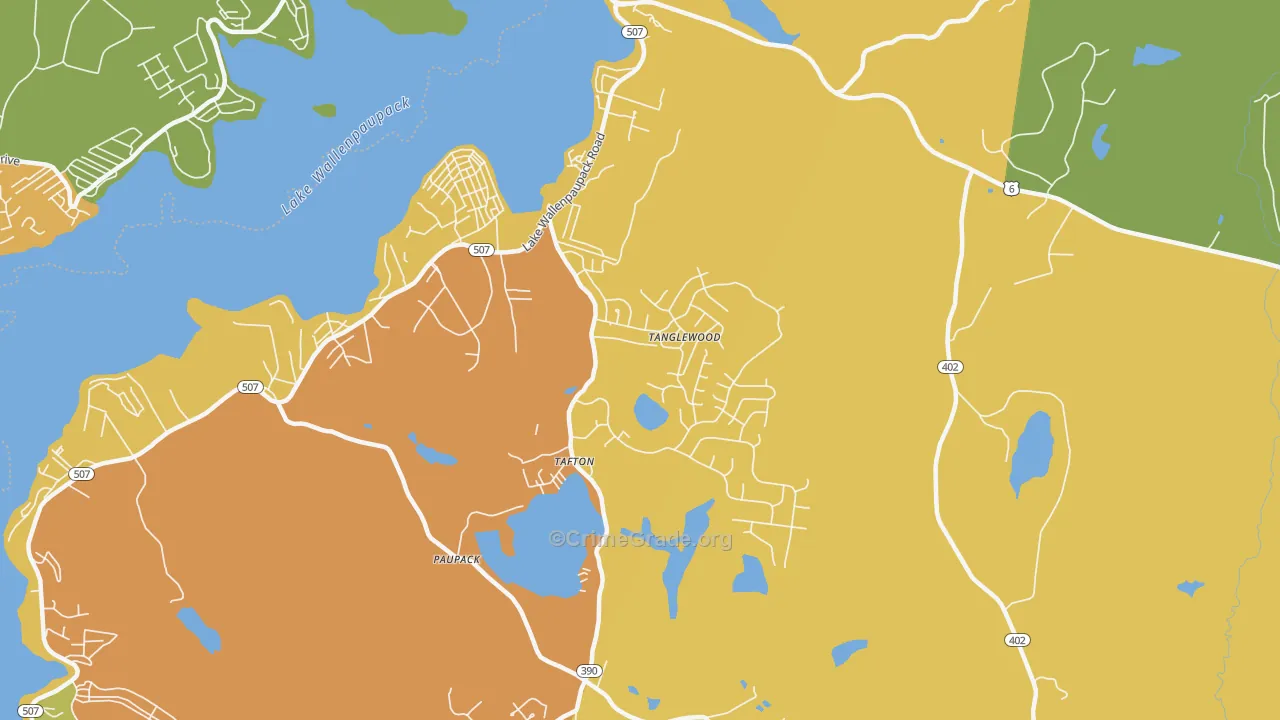 Tafton, PA Map of Assault Rates