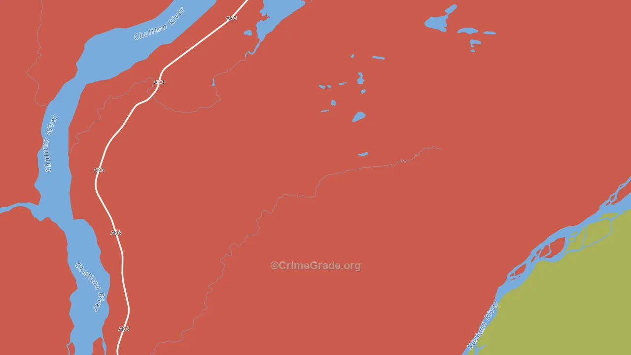 Takotna, AK Map of Assault Rates