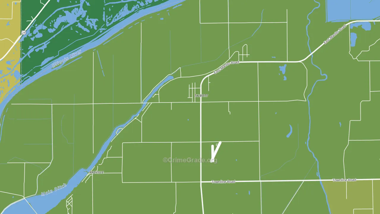 Talbott, IL Map of Assault Rates