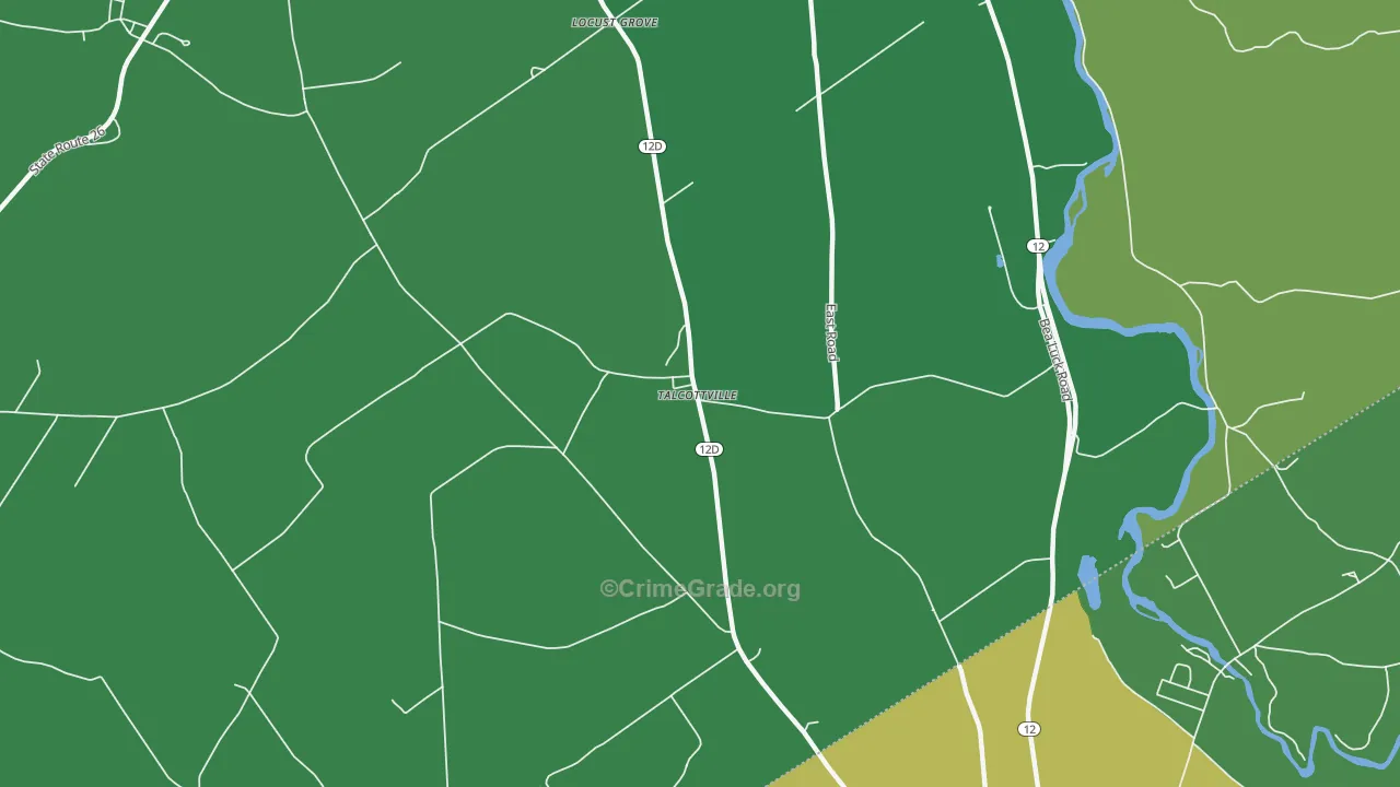 Talcottville, NY Map of Assault Rates