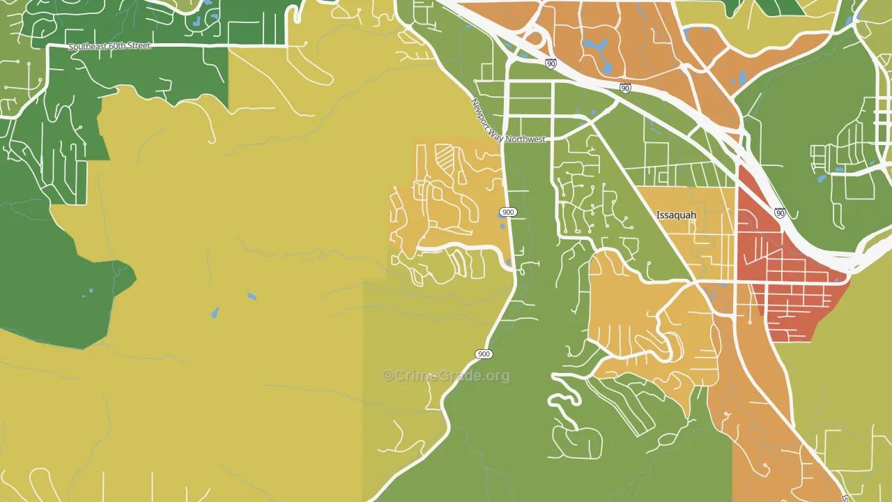 Talus, Issaquah, WA Map of Assault Rates