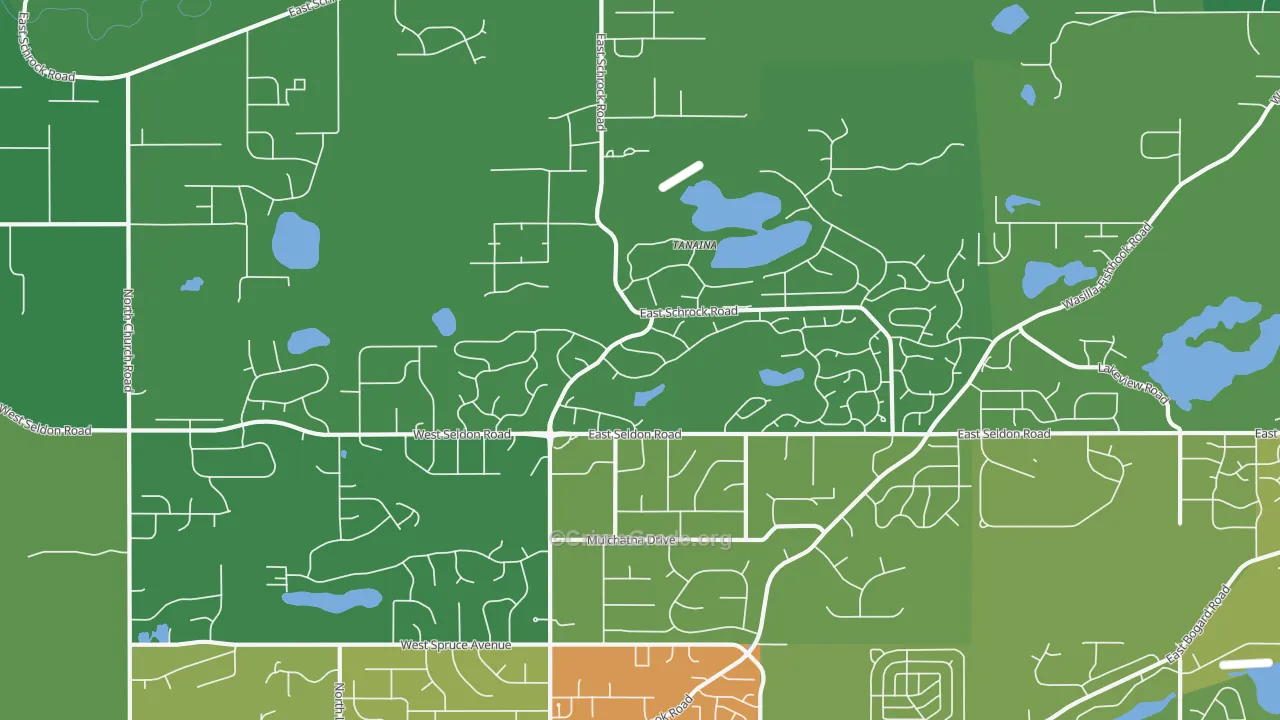 Tanaina, AK Map of Assault Rates