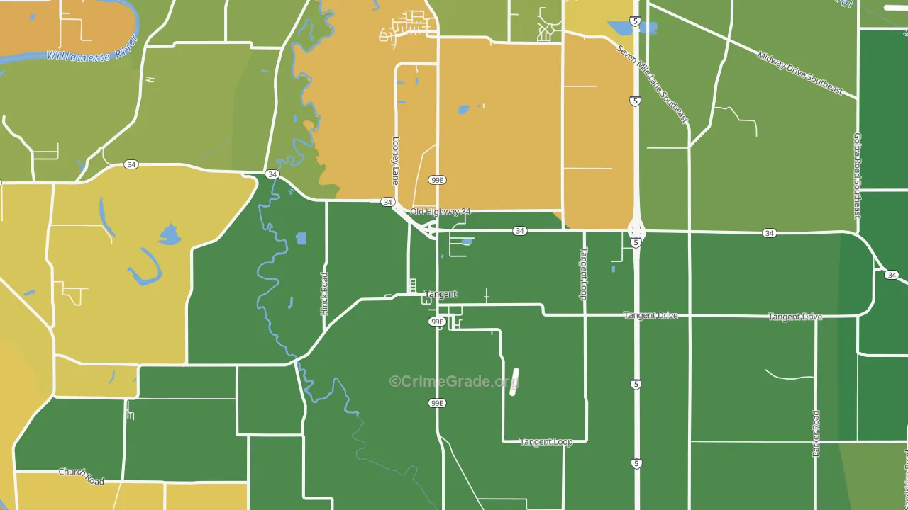Tangent, OR Map of Assault Rates