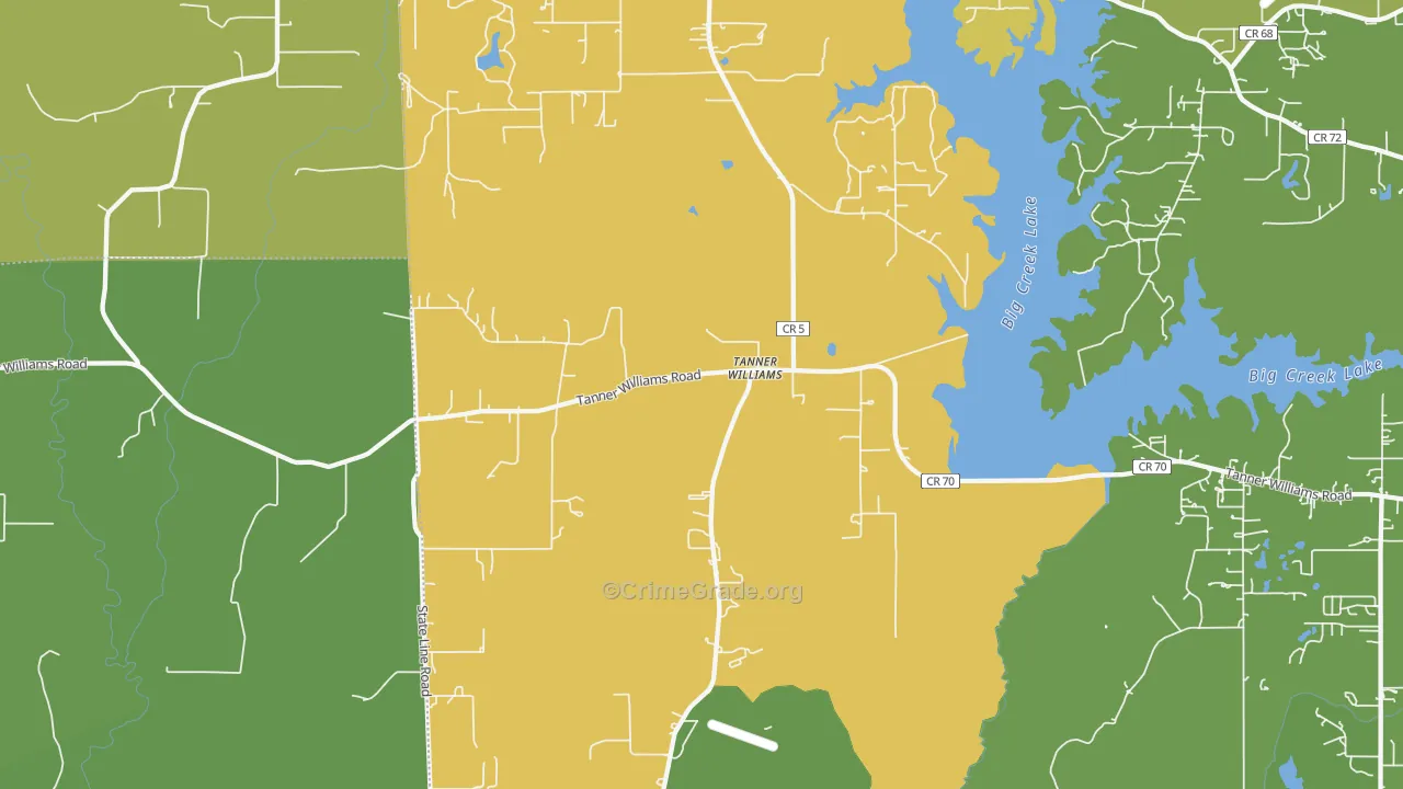 Tanner Williams, AL Map of Assault Rates